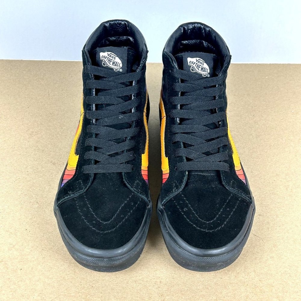 Vans Black High-Top Sneakers with Vibrant Accents - Picture 2 of 9